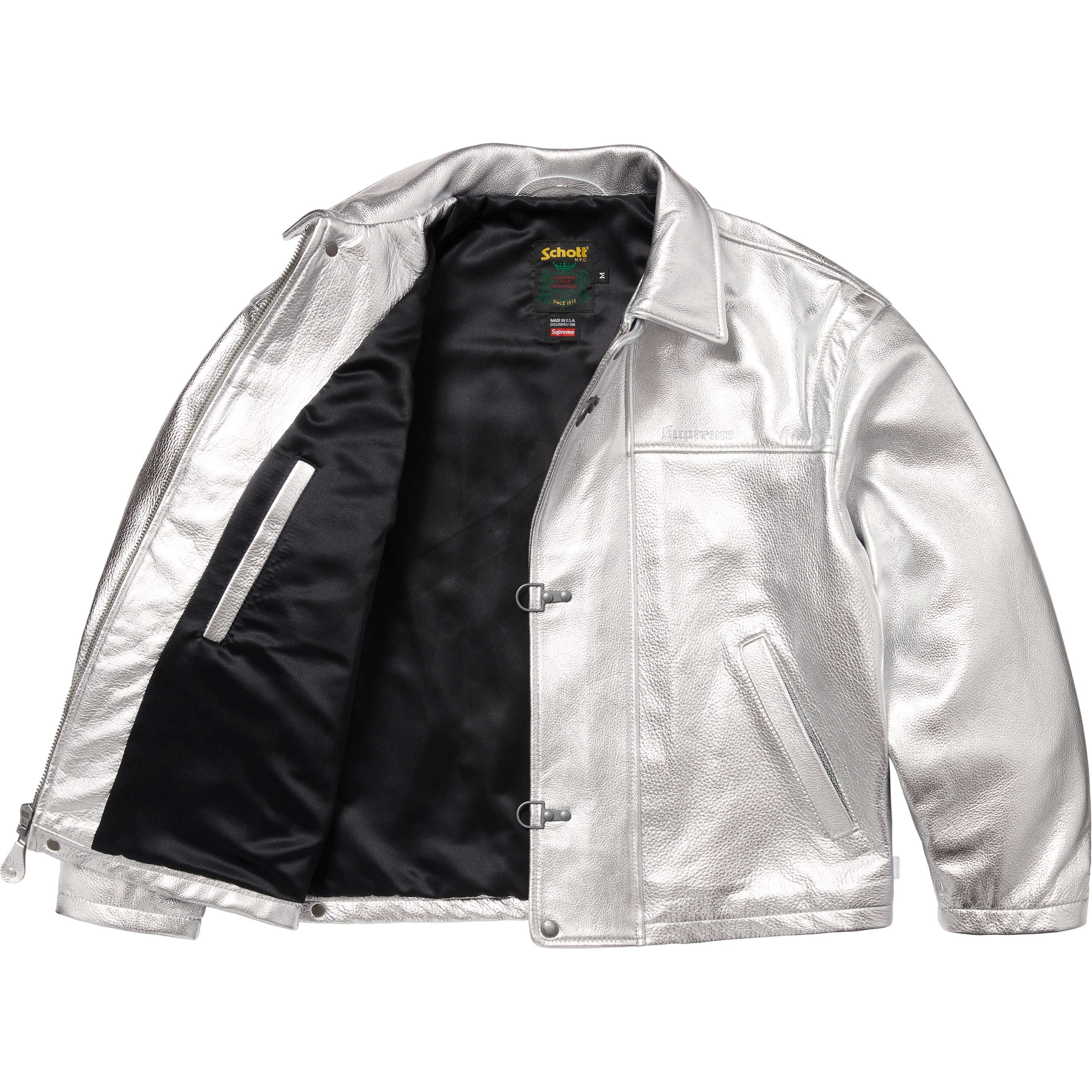 Supreme®/Schott® Leather Clip Jacket view 13